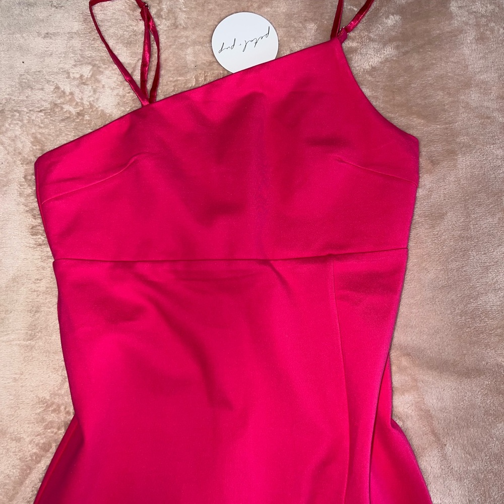 Elegant Pink Women's Midi Dress